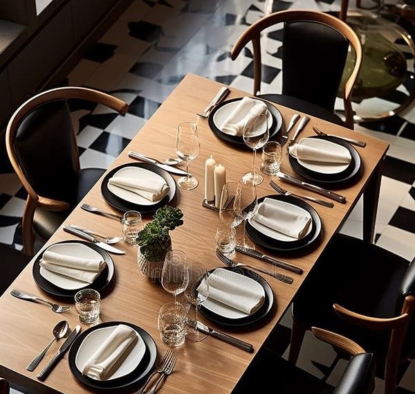 Fine dining table